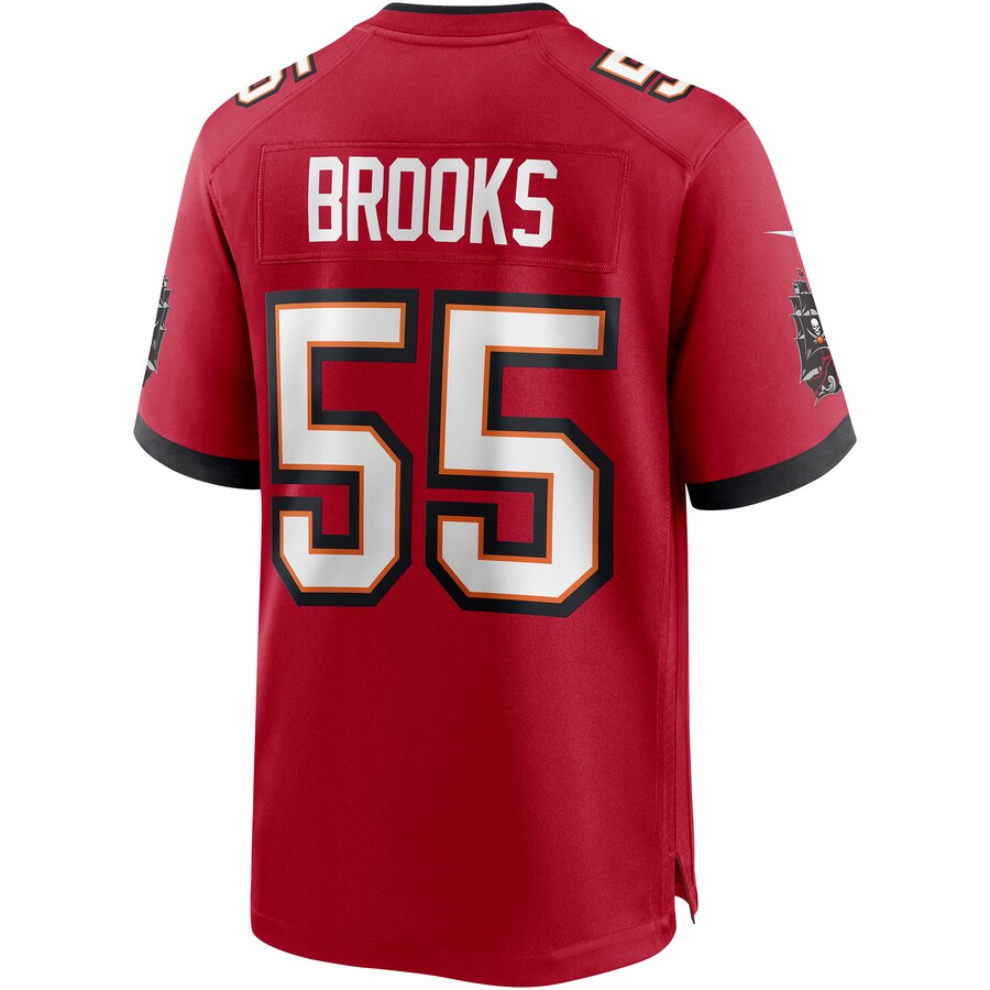 Custom #55 Red TB Football Shirt Top