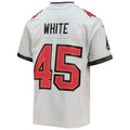 Custom #45 White TB Football Shirt Top
