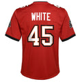 Custom #45 White TB Football Shirt Top