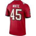 Custom #45 White TB Football Shirt Top