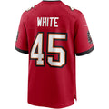 Custom #45 White TB Football Shirt Top