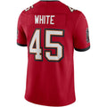 Custom #45 White TB Football Shirt Top
