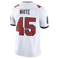 Custom #45 White TB Football Shirt Top