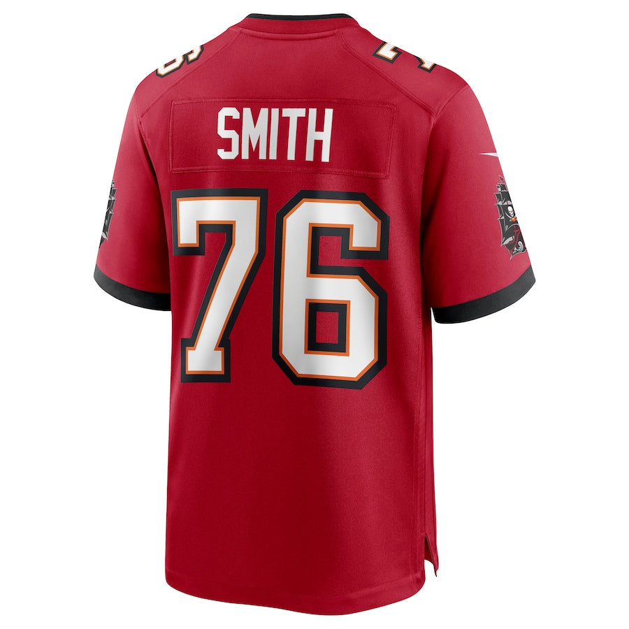 Custom #76 Red TB Football Shirt Top