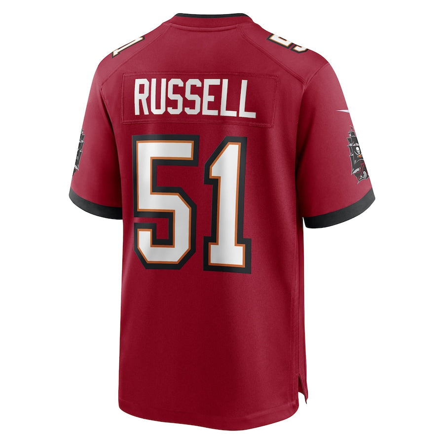 Custom #51 Red TB Football Shirt Top