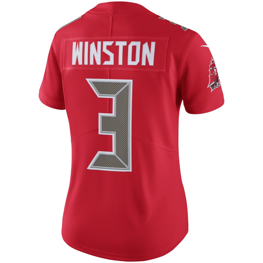 Custom #3 Red TB Football Shirt Top
