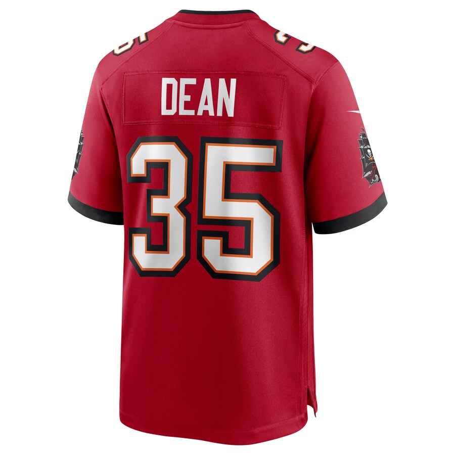 Custom #35 Red TB Football Shirt Top