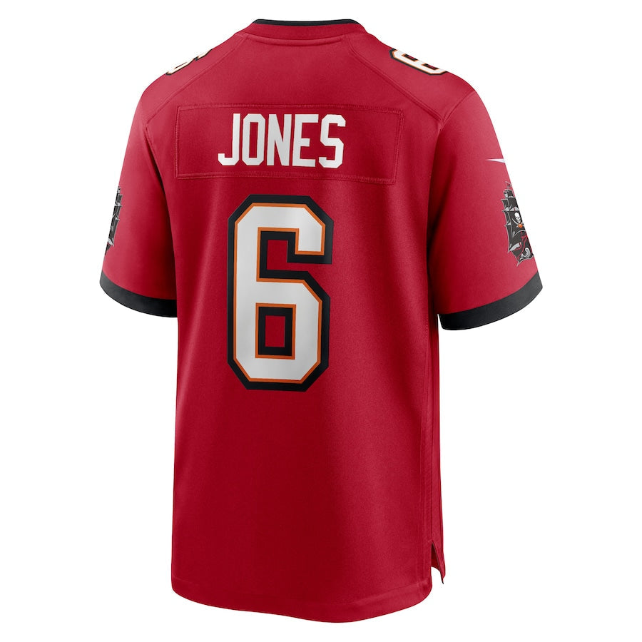Custom #6 Red TB Football Shirt Top