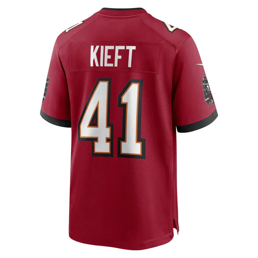 Custom #41 Red TB Football Shirt Top
