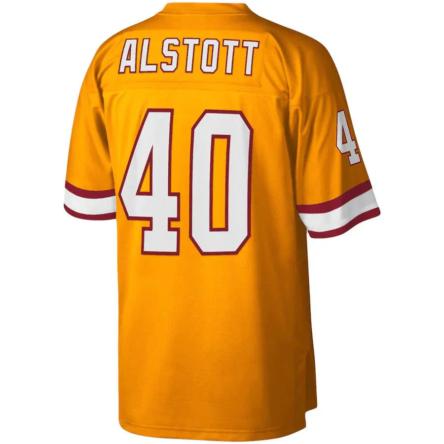 Custom #40 Orange 1996 TB Football Shirt Top