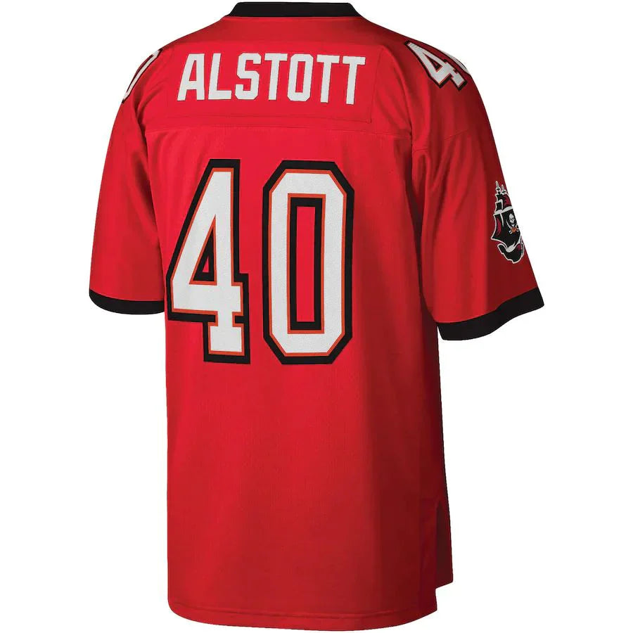 Custom #40 Red TB Football Shirt Top