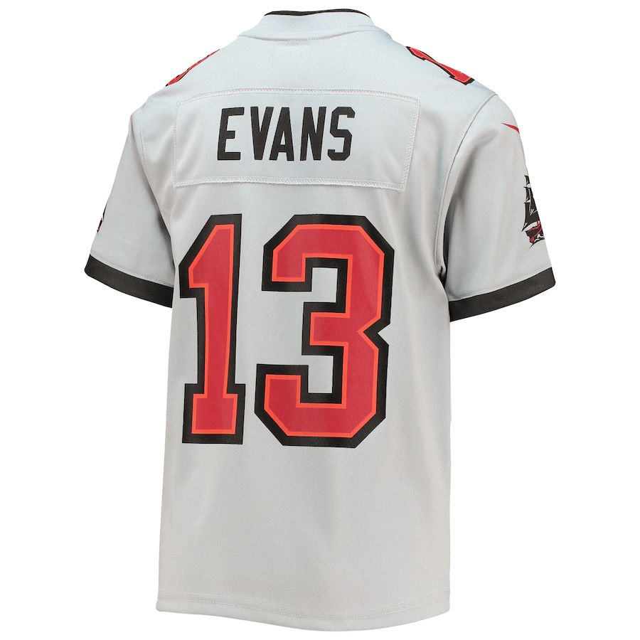 Custom #13 Gray TB Football Shirt Top
