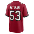 Custom #53 Red TB Football Shirt Top
