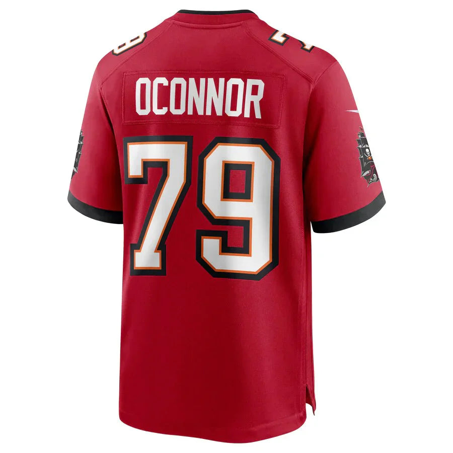 Custom #79 Red TB Football Shirt Top