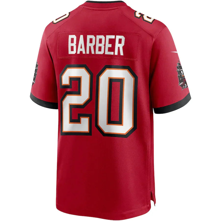 Custom #20 Red TB Football Shirt Top