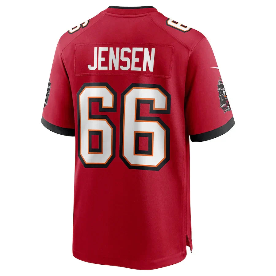 Custom #66 Red TB Football Shirt Top