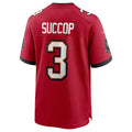Custom #3 Red TB Football Shirt Top