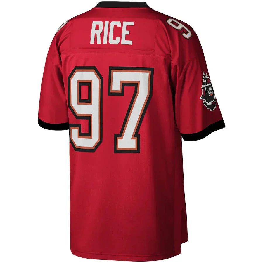 Custom #97 Red TB Football Shirt Top