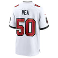 Custom #50 White TB Football Shirt Top