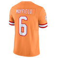 Custom #6 Orange TB Football Shirt Top