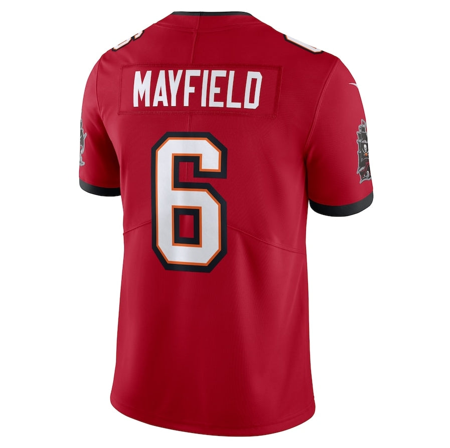 Custom #6 Red TB Football Shirt Top