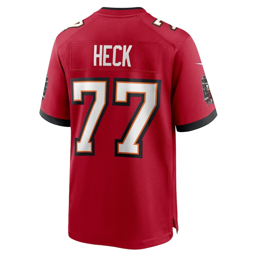Custom #77 Red TB Football Shirt Top