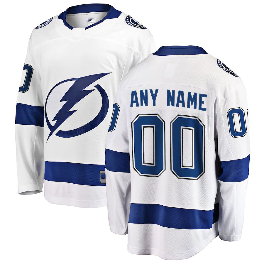 Custom White TBL Hockey Shirt Top
