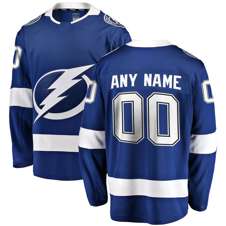 Custom Blue TBL Hockey Shirt Top