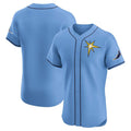 Custom Light Blue TB Baseball Shirt Top