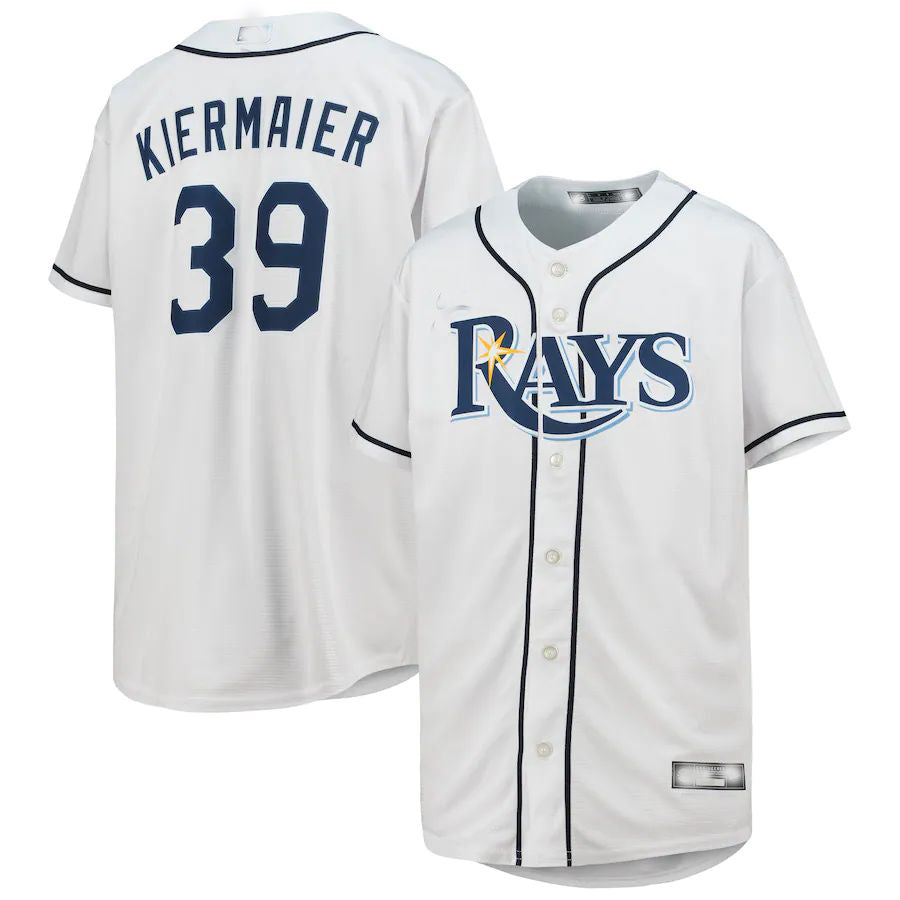 Custom #39 White TB Baseball Shirt Top
