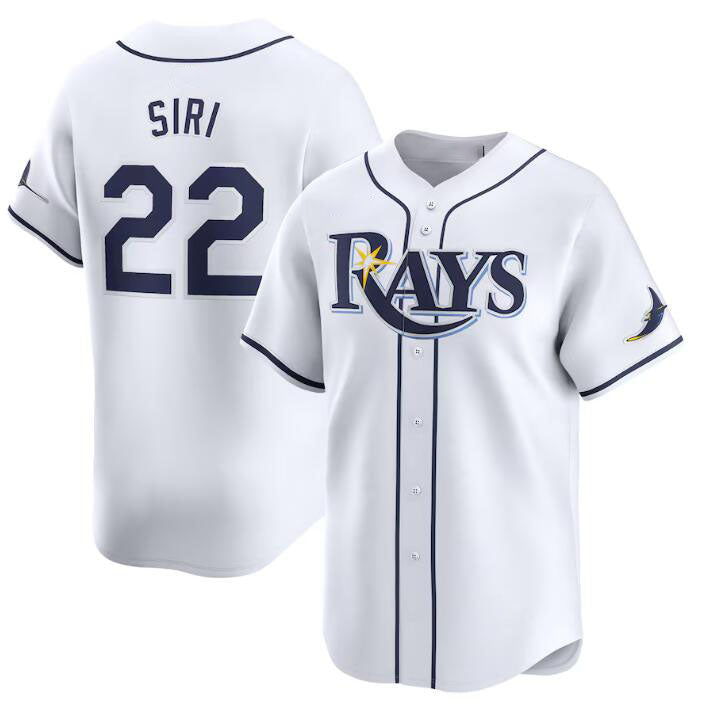 Custom #22 White TB Baseball Shirt Top