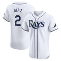 Custom #2 White TB Baseball Shirt Top