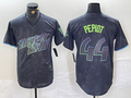 Custom #44 Charcoal 2024 City Connect TB Baseball Shirt Top