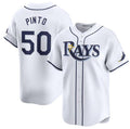 Custom #50 White TB Baseball Shirt Top