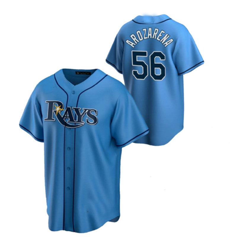 Custom #56 Blue TB Baseball Shirt Top