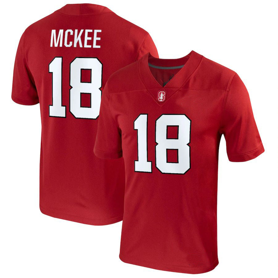 Custom #18 Crimson Football Shirt Top