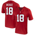 Custom #18 Crimson Football Shirt Top