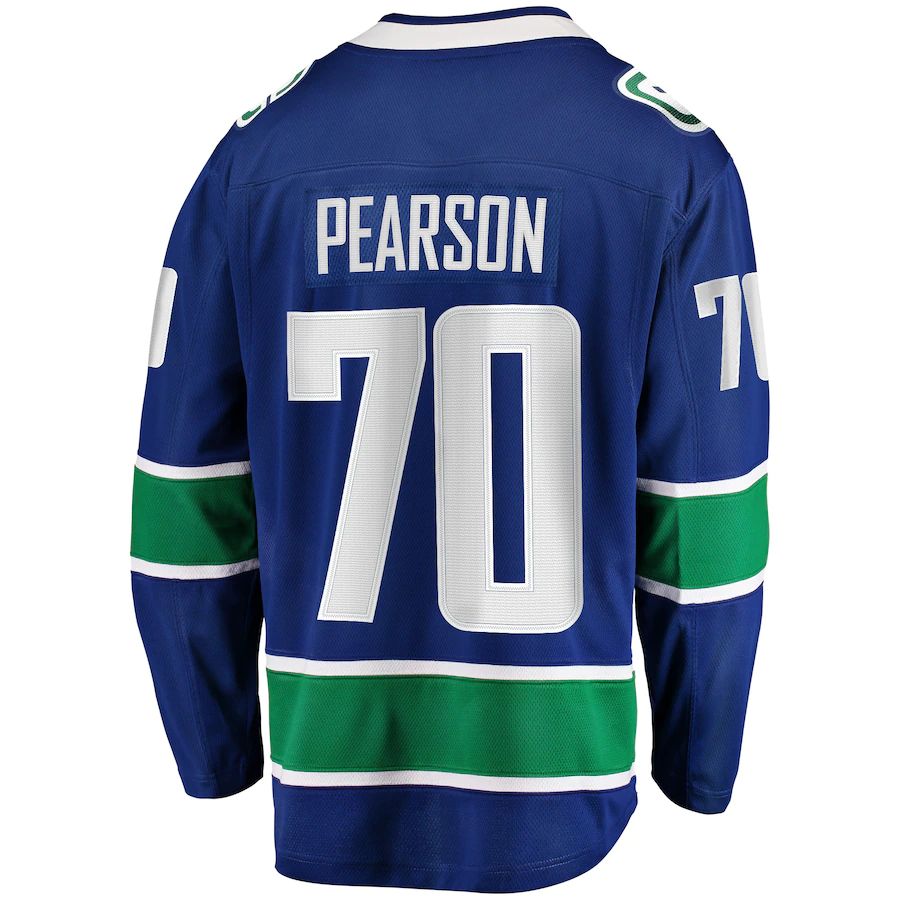 Custom #70 Blue VAN Hockey Shirt Top