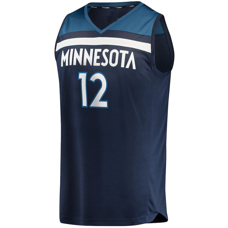 Custom #12 Navy 2021 MIN Basketball Shirt Top
