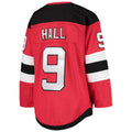 Custom #9 Red NJD Hockey Shirt Top
