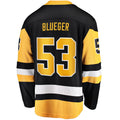 Custom #53 Black PIT Hockey Shirt Top
