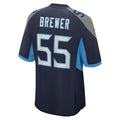 Custom #55 Navy TEN Football Shirt Top