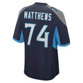 Custom #74 Navy TEN Football Shirt Top