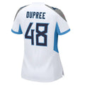 Custom #48 White TEN Football Shirt Top