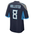 Custom #8 Navy TEN Football Shirt Top