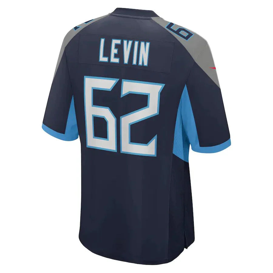 Custom #62 Navy TEN Football Shirt Top