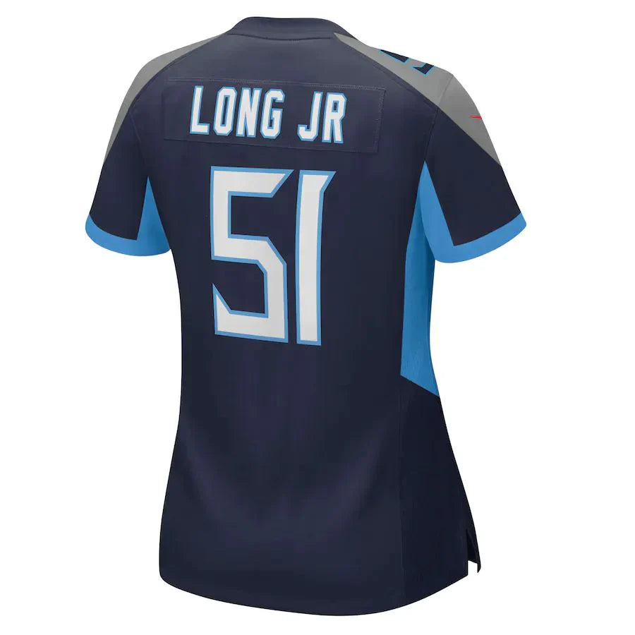 Custom #51 Navy TEN Football Shirt Top
