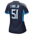 Custom #51 Navy TEN Football Shirt Top