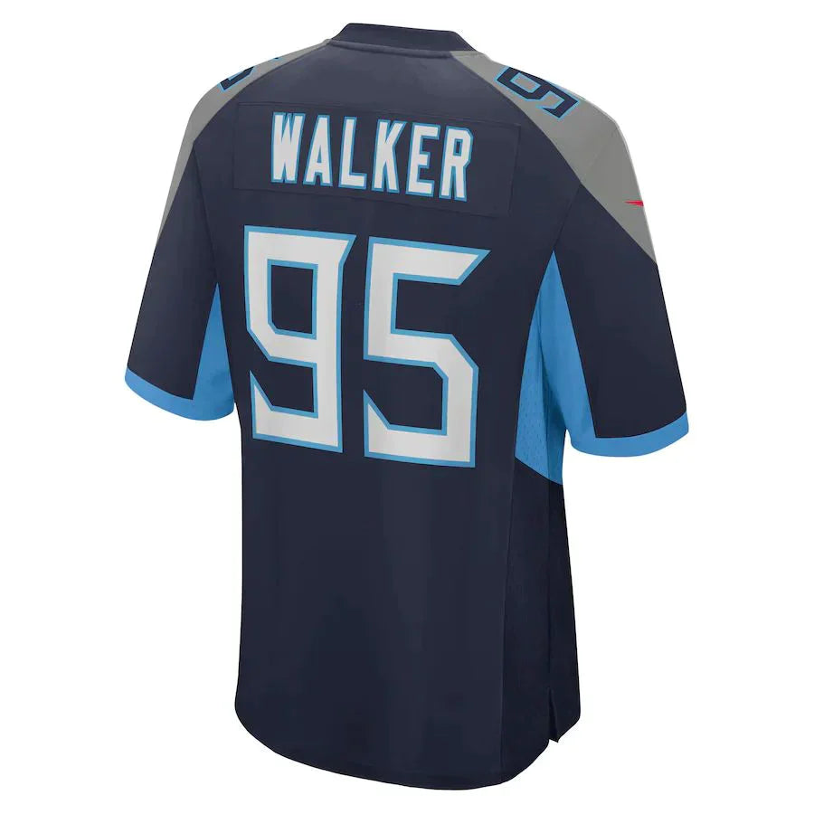 Custom #95 Navy TEN Football Shirt Top