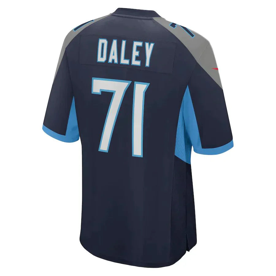 Custom #71 Navy TEN Football Shirt Top